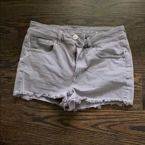 Gray denim American Eagle shorts